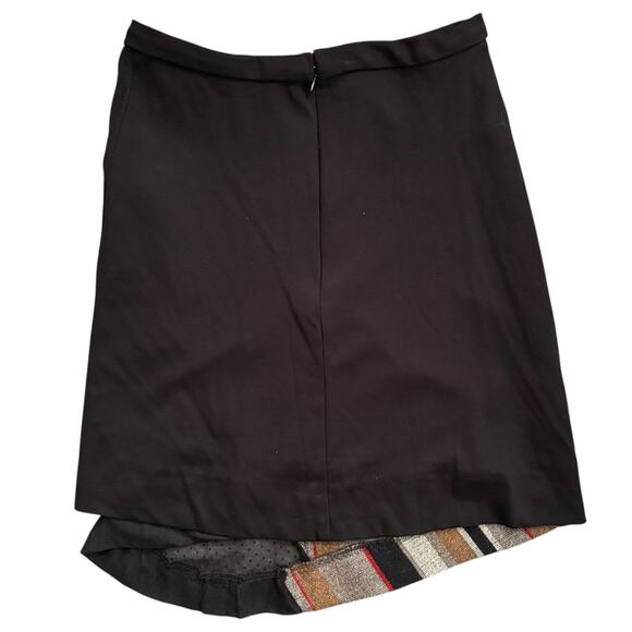 Eva Franco Asymmetrical Flare Skirt Women's size 4 Striped Made USA Whimsigoth - Picture 2 of 3